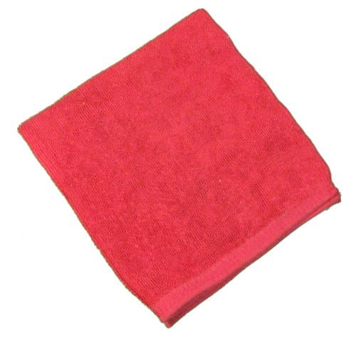 Brillianize Deep Pile Red Microfiber Terry Polishing Cloth - 12 Pack