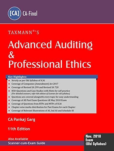 Advanced Auditing & Professional Ethics (CA-Final) (for November 2018 Exam-Old Syllabus)