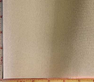 Light Taupe 2X1 Rib Fabric 2 Way Stretch Combed Ring Spun, CPRS Cotton 8 Oz 50-52"