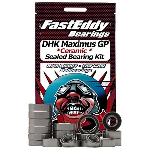 FastEddy Bearings Compatible with DHK Maximus GP Ceramic Rubber Sealed Bearing Kit