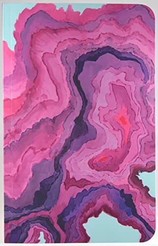 Watercolor Geode Soft Cover Lined 150 Page Notebook - 5.25" x 8.25"