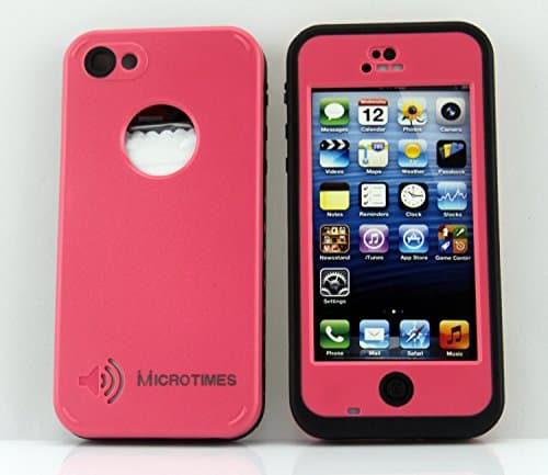 Mircotimes Waterproof shockproof dirtproof snowproof Case for iphone 5c (pink)