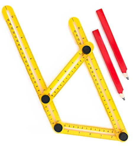 Multi Angle ABS Ruler by Astorn. Durable Measuring Ruler (with Two Pencils) enables Accurate Measurement,Improves Speed…