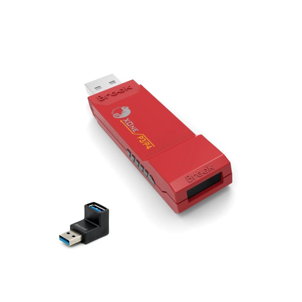 Basicest Brook Red PS3 PS4 To Xbox One Converter With USB 3.0 Male To USB Female L Shaped USB Adapter