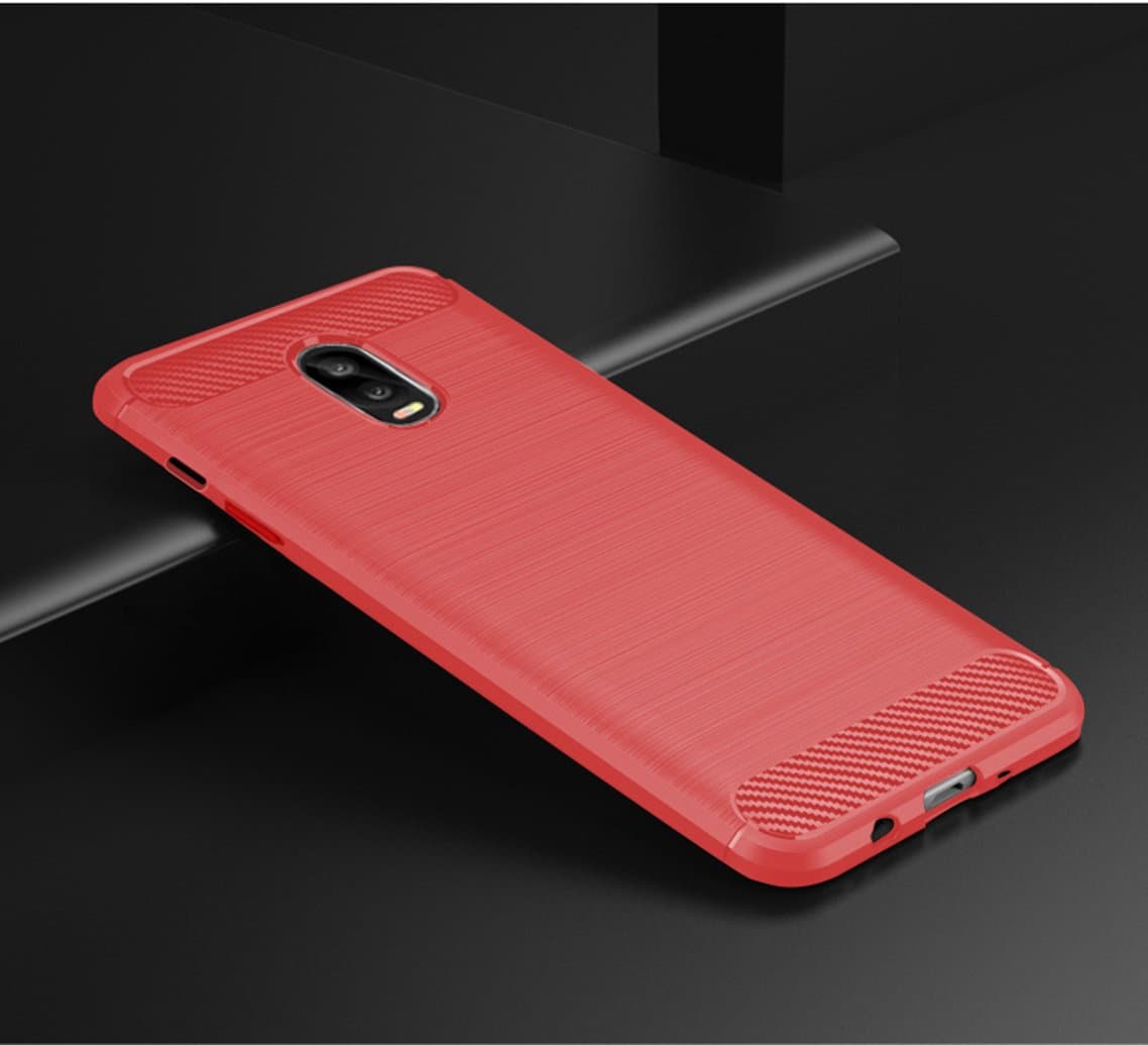 Samsung Galaxy C8 Case Cover Shell,Carbon Fiber Material Case,Smooth Non-Slip Soft,Anti-Fingerprint case,Fully Protective Case Cover for Samsung Galaxy C8