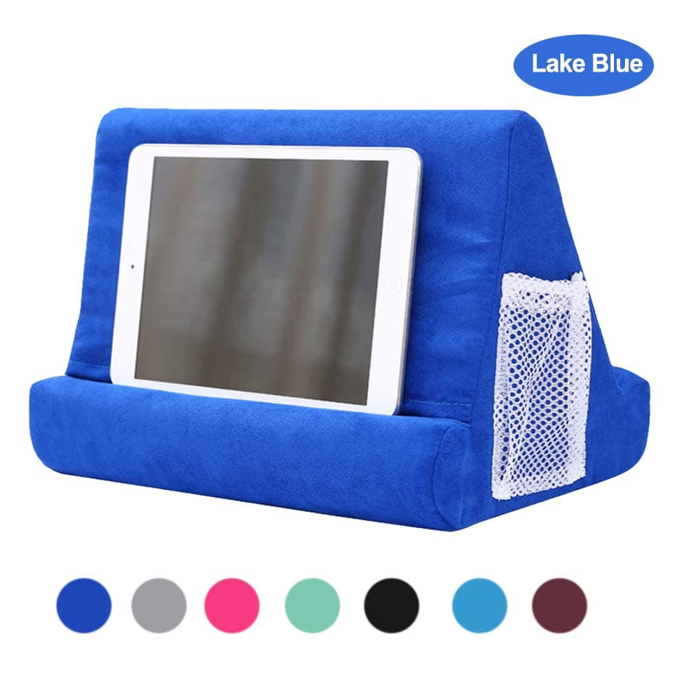 Soft Pillow for iPads, Multi-Angle Pillow Lap Stand，Tablet Computer Stand for eReaders, Smartphones, Books, Magazine