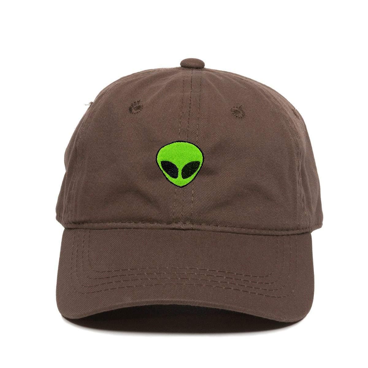 Cap for Men Women Green Alien Outer Space Baseball Cap Embroidered Cotton Adjustable Dad Hat