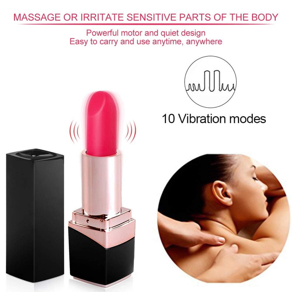 Pleasure Lipstick Body Massage Silicone Roller Stick - Deep Tissue, Trigger Point Massage Muscle Sore Muscles - Myofascial Release, Exercise Recovery ，Mini G Sports Vibrador