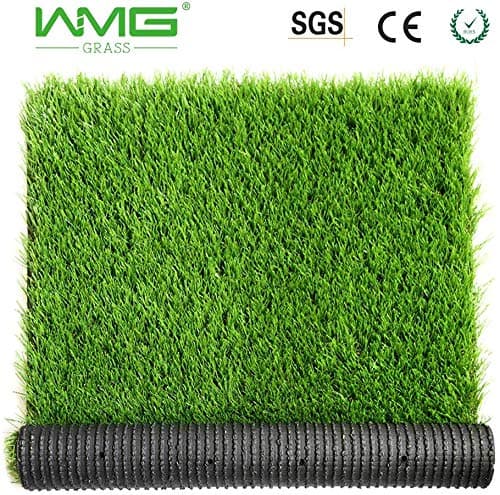 WMG GRASS Premium Artificial Grass, Drainage Mat, 5.5' x 6.5' Artificial Turf for Dogs, Cats, Pets, Turf Realistic Indoor/Outdoor for Garden, Patio (35.75 sq ft)