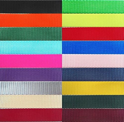 Heavy Nylon Webbing available in ½”, 5/8”, ¾”, 1”, 1 ½” and 2” Widths. In lots of 1 yard, 5 yards, 10 yards, 20 yards and 50 yards.