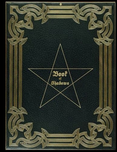 Book Of Shadows: Magic Spell Book, Potion Log, Magic Journal | 110 blank pages with ornaments | cream paper | durable softcover | large ( 8.5"x11")