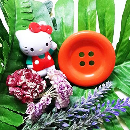 Orange 2 " Giant Buttons Huge Clasper Plastic DIY Extra Large Sewing 4 Holes Craft Huge