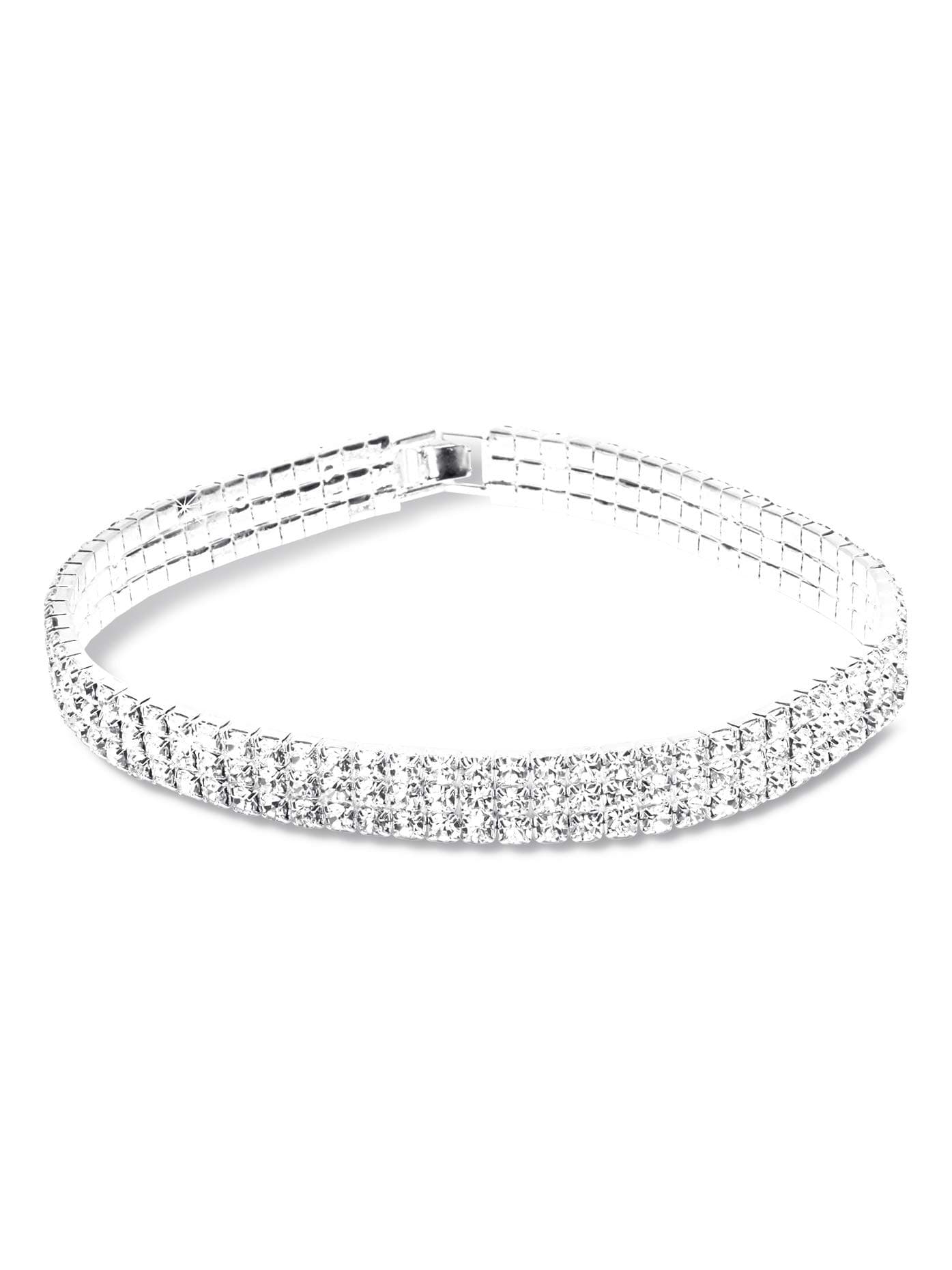 Rhinestone Elastic Choker 13" 2792 One-Size