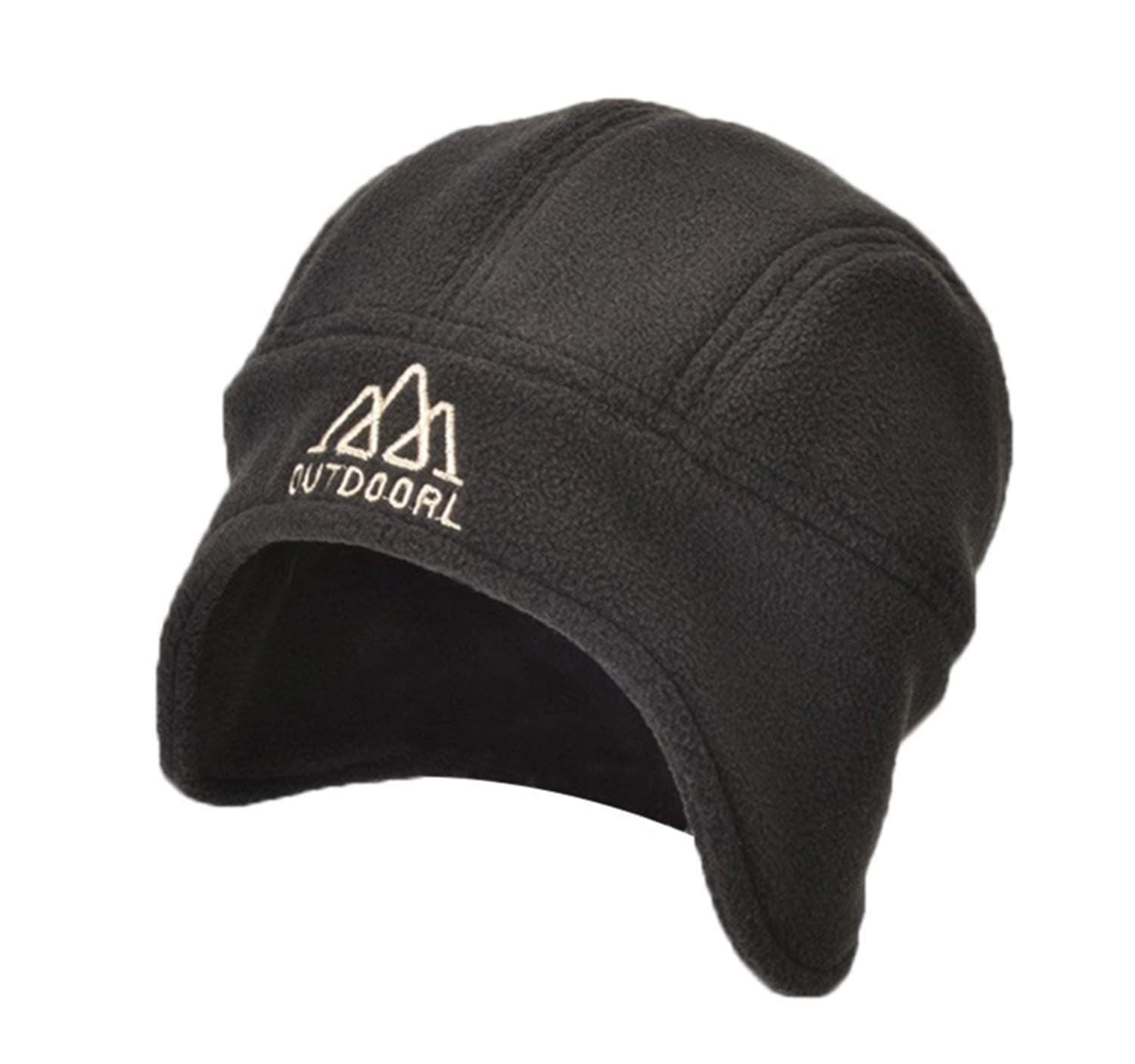 Skull Cap with Ear Flaps, Winter Windproof Soft Warm Fleece Beanie Hats