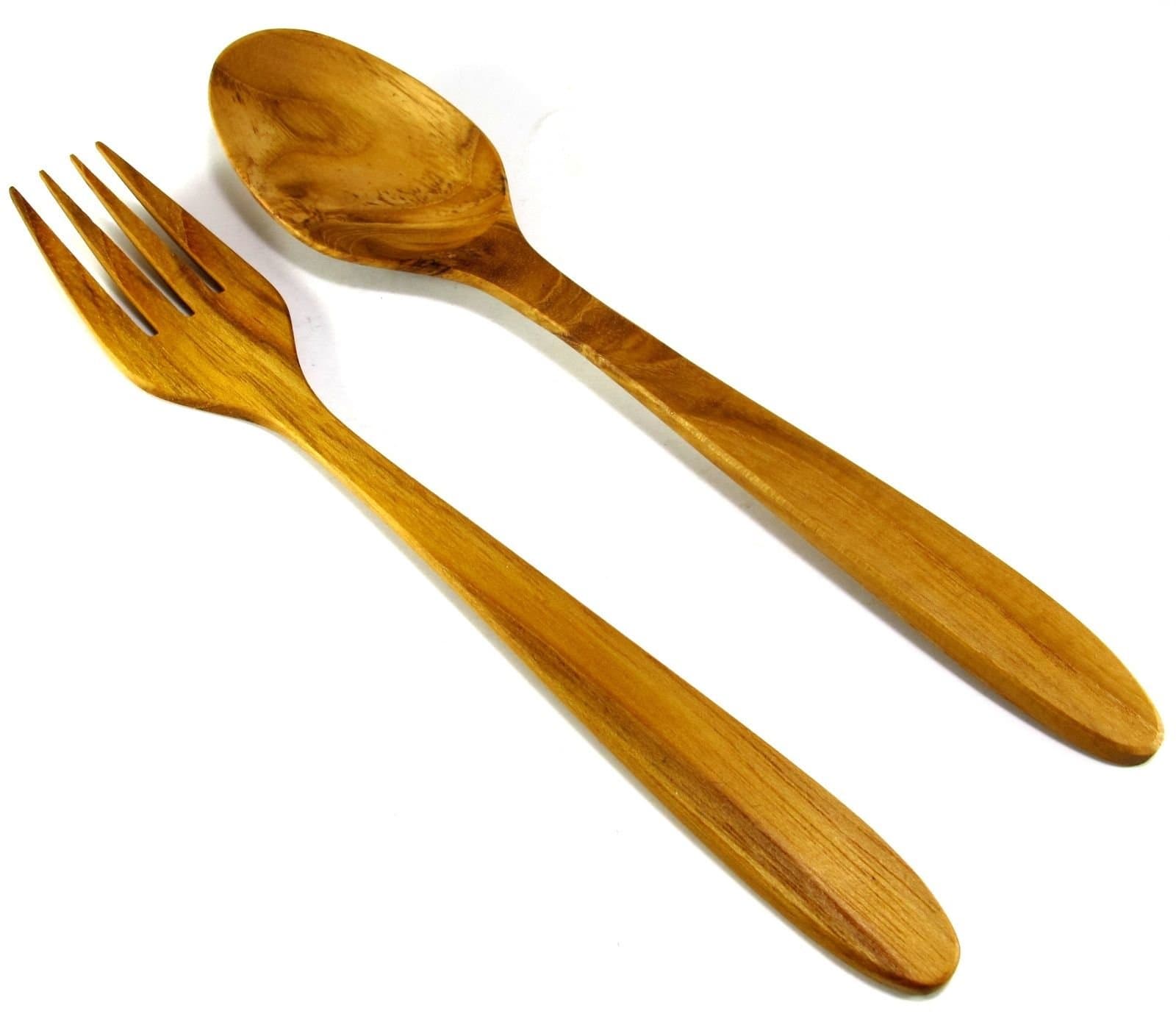 Teak Wood Spoon and fork / dinner set Kitchen Utensils by Teako