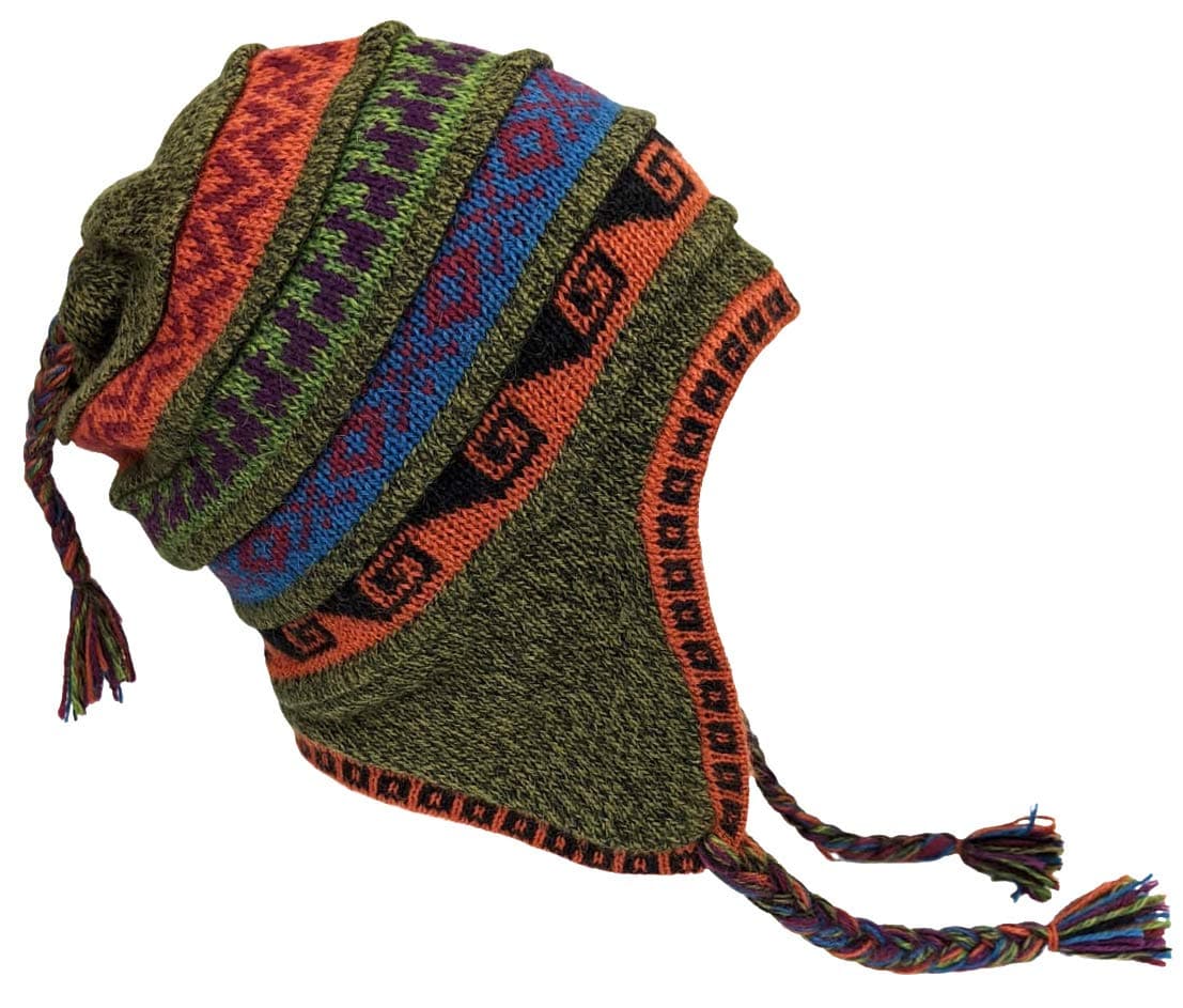 Andina Style Alpaca Hat with Earflaps 100% Lining