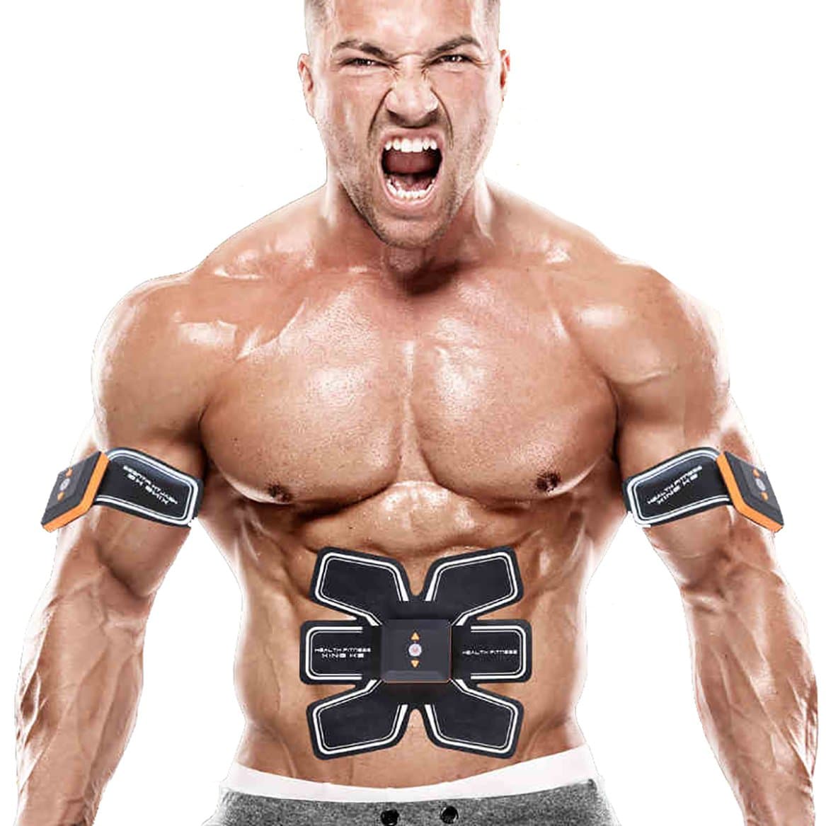 Oruil New Development Electronic Muscle Stimulator For Body Exercise Abdomen/Arm/Leg/Waist Abs Stimulators Muscle Training Machine With USB Line Charging Abs Trainer EMS For Office/Home/Trip