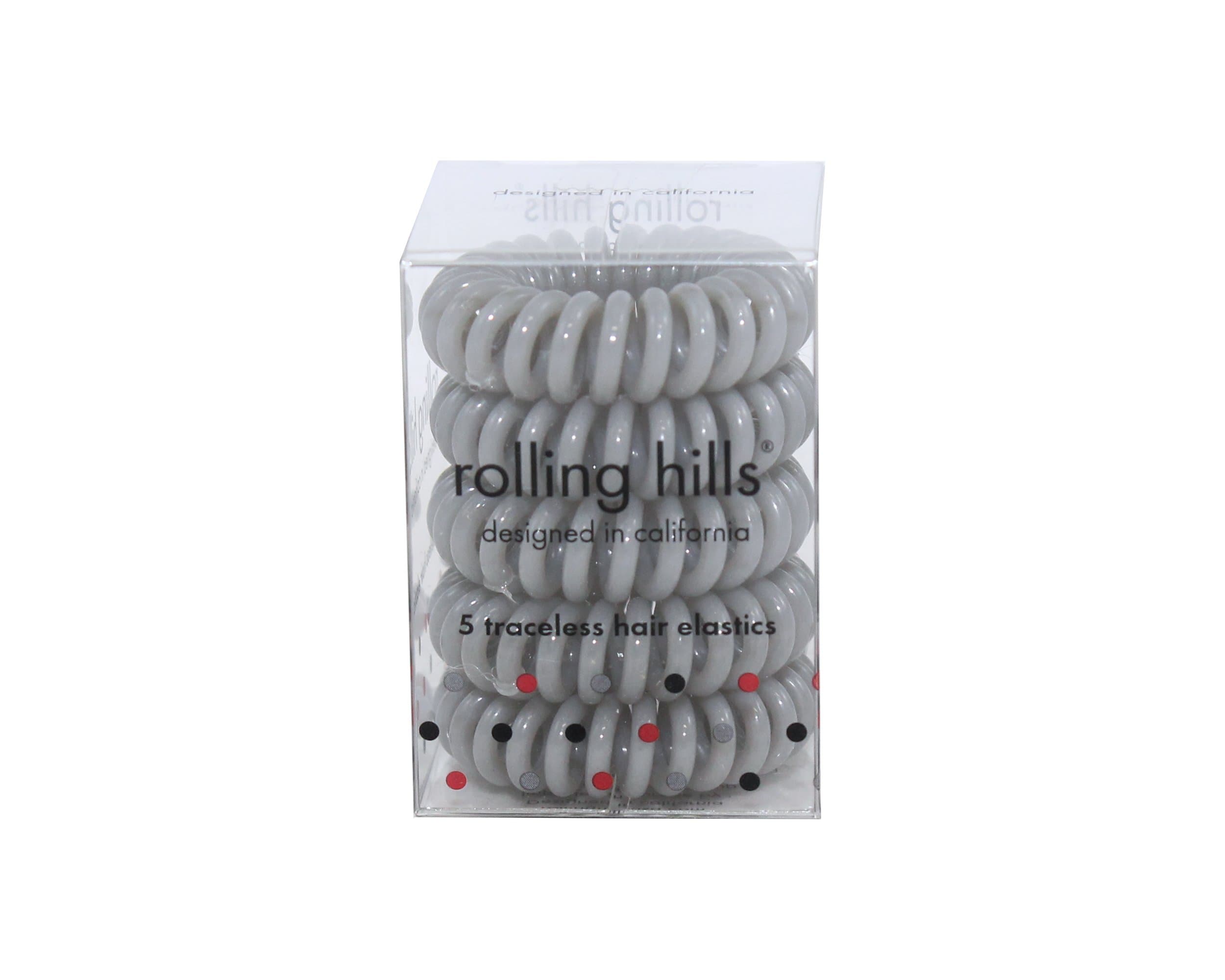 Rolling Hills 5 traceless hair elastics grau