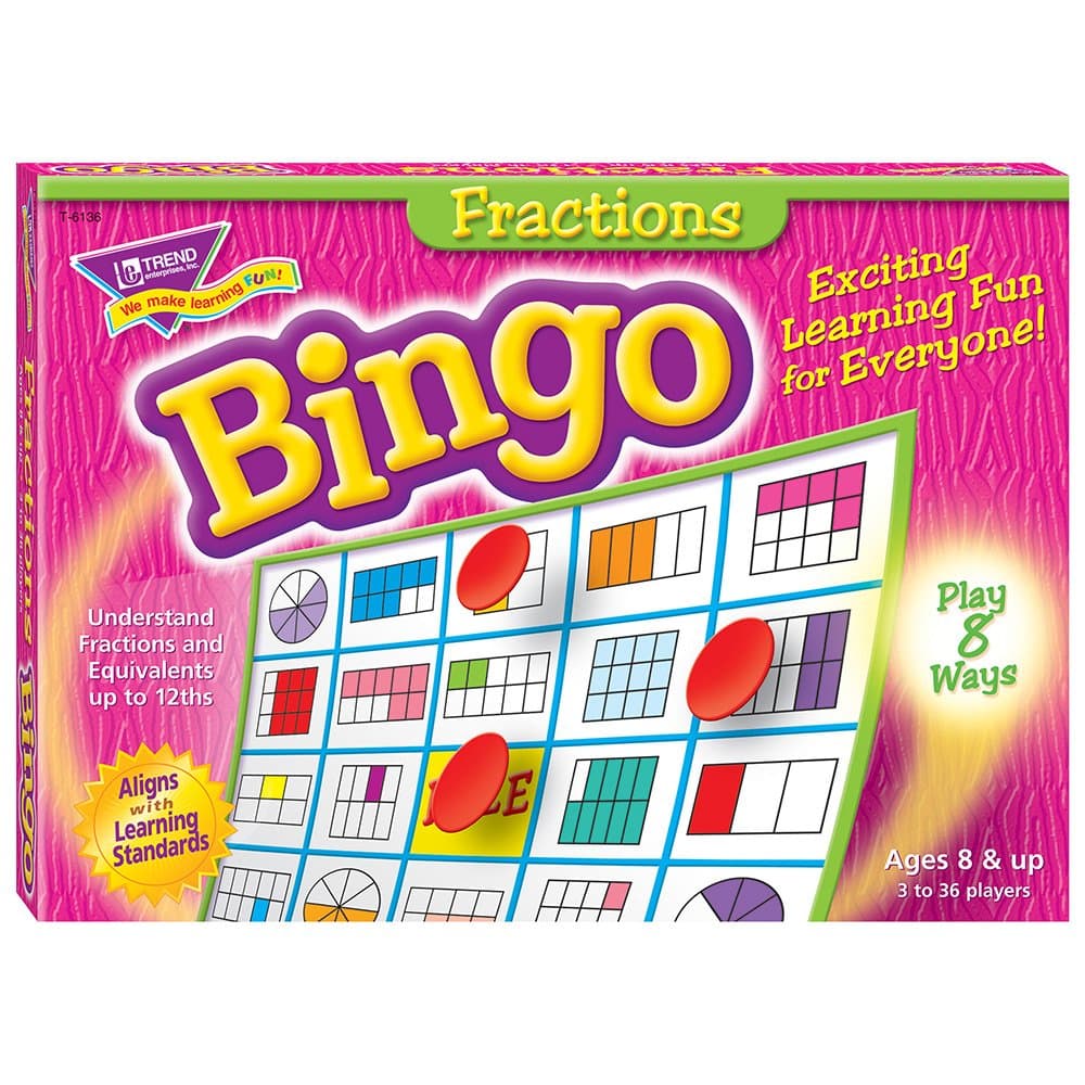 Trend Enterprises Fractions Bingo Game