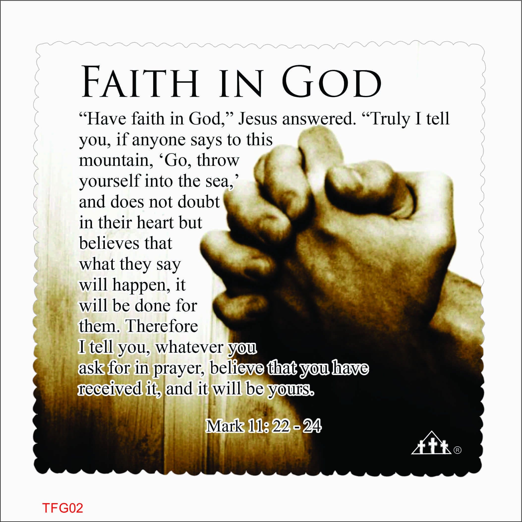 Faith in God - Prayer Cloth