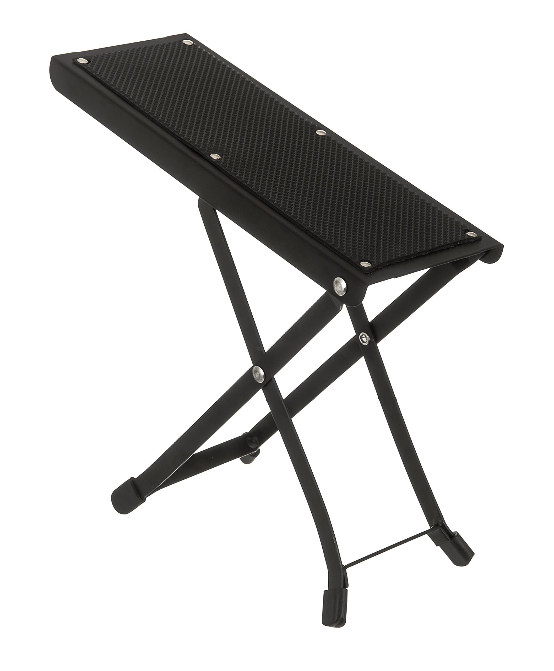 BDUK High Quality Height and Angle Adjustable Folding Guitar Foot Stool - Heavy Duty Metal Music Foot Rest with Non Slip Rubber Feet for Extra Stability – Folds Flat in Seconds