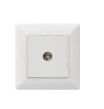Boton Wiring Accessories Q3 Series TV Socket, With Frame, White Color