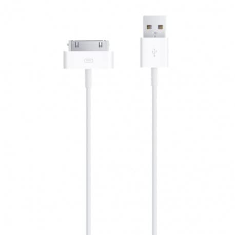 (DV) USB Sync and Charging Data Cable compatible with Mobile Phone 4/4s, 3G/3GS, iPad 1/2/3, 30-Pin Cables Charger Lead - 1M White