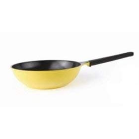 28cm Induction Wok , Yellow
