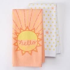 Celebrate Easter Together 2-Piece "Hello Sunshine" Kitchen Towel Set