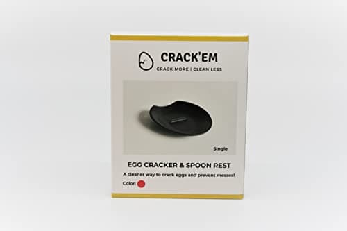 Crack'em Egg Cracker & Spoon Rest (Candy Apple Red)