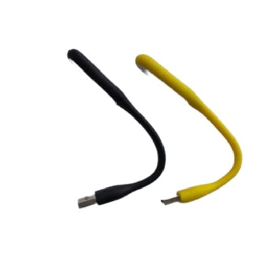 SAMRUKZONE SRZ USB LED Light/Night Lamp/Laptop Light/Flexible/LED Torch Lamp for Reading, Night Lamp, Car Light (2, Black/Yellow)