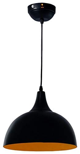 Carsten Aluminium Chonch Shape Hanging Light Pendant Light for Ceiling to Decor (Black) - Pack of 2