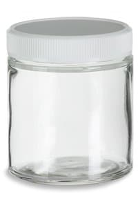 Clear Thick Glass Straight Sided Jar - 4 oz (12 pack)