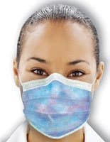 GPLUSKA PT# GPLUSKA- Isofluid Plus Earloop Mask Kaleidescope 50/Bx by, Crosstex International