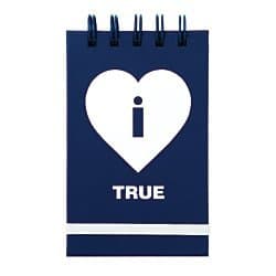 One Direction Limited Edition 1D + Od Together Memo Pad, Liam - True, Navy Blue