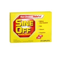Sine-Off Sine-Off Maximum Strength Non Drowsy Caplets, 24 each (Pack of 3)