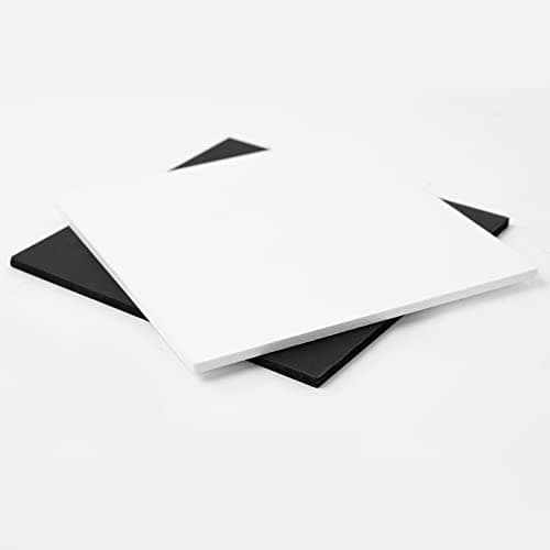 Art3d Smooth Flat Ceiling Tile, Samples Set 5 x 5 in.