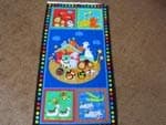 Noahs ark Animal Fabric Panel in Bright Primary Colours ...Panel Size 59cm x 106cm.timeless treasures Fabrics,Pattern #5777guaranteed to Bring a Smile to Your face!
