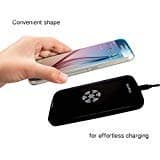 Koolpad Qi Wireless Charger Pad for All Qi Compatible Devices Including Nexus 5, Samsung Galaxy S5 SV and other Phones with Receivers & iPhone with iQi Mobile (Black)
