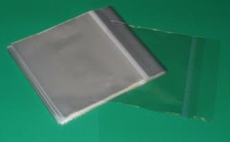 12" Vinyl Record SELFSEALING Crystal Clear PP (Polypropylene) Outer Sleeve (Pack Of 50 pcs)