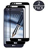 [2 Pack] LG Stylo 3 Screen Protector,Linboll Tempered Glass Full Coverage HD Ultra Clear Film Edge to Edge Protection Shield Screen Protector for LG Stylo 3 / LG Stylus 3/ LG LS777 [5.7 Inch] Black
