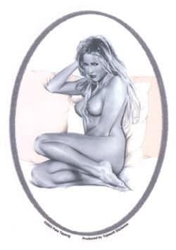 Pete Tapang - Sevin Nights Pin Up Girl - Sticker / Decal