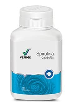 Spirulina Capsules Dietary Supplement