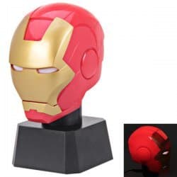 Multifunction Marvel Superhero The Avengers Iron Man Helmet USB Powered Mini LED Night Light Lamp Piggy Bank Gift For Kids Children