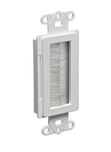 Arlington Industries CED135-10 Cable Entry Device with Brush-Style Opening, 1-Gang, White, 10-Pack