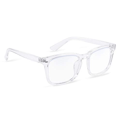 COOLOO Blue Light Blocking Glasses, Gaming Computer Glasses Anti Glare Headache Eyes Strain Glasses with Blue Light Filter, Super Light Weight Fashion Accessories Unisex for Women Men