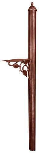 Special Lite Albion Mailbox Post - Copper Aluminum Post for Curbside Mailbox - SPK-651-CP