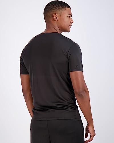 Real Essentials 5 Pack Men’s Active Quick Dry Mesh Crew Neck T Shirts | Athletic Short Sleeve Tee (Available in Big & Tall)