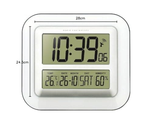 Technoline - WS8006 Radio Controlled Wall Clock (DCF-77 signal German Version)