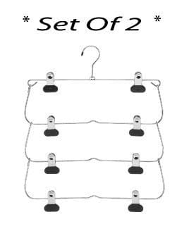 Fit Rite 2 pc 4-Tier Folding Skirt Rack